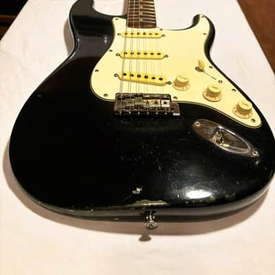 Fender Stratocaster 1965 - Factory-Original Black Over Charcoal Frost image 9