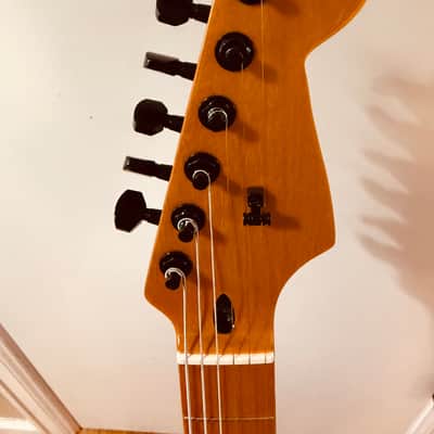 Donzilla Partscaster with Maple Neck, Red Body and PokaDot Pickguard image 4