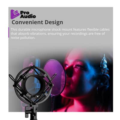 FocusProAudio Basic Microphone Shock Mount for 48-53mm Microphones imagen 3