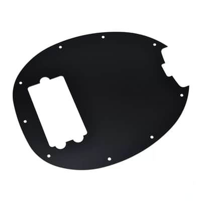 Music Man Stingray 4-String Bass Metal Pickguard - Black Aluminum image 3