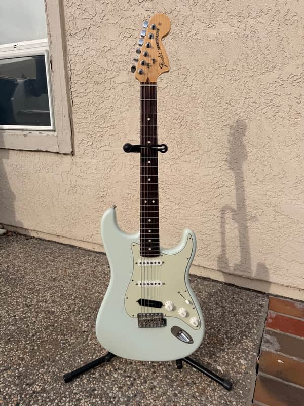 Fender American Special Stratocaster Sonic Blue with Seymour Duncan Hot Rail bridge pickup (2017) image 1