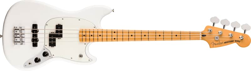 Fender Player II Mustang Bass PJ Maple FB Polar White