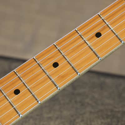 1994 Fender Limited Edition 40th Anniversary 1954 Reissue Collectors Model Stratocaster w/ Maple FB Electric Guitar 2-Color Sunburst + COA OHSC image 9