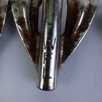 Ludwig 6x WFL-Stamped Bass Drum Tension-Rod-Claws Vintage 50s Nickel Plating USA image 2