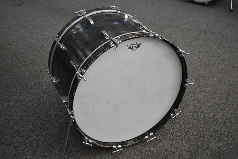 Vintage Slingerland Leedy 14" x 22" Bass Drum in Black Diamond Pearl image 1