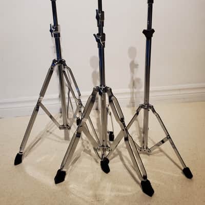 3 Vtg 1960's-1970's PEARL DRUM Cymbal Stands - For the Lightweight Player - Ultra Clean image 6