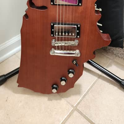 Epiphone USA Map Guitar Reissue 2005 - Natural Mahogany image 2