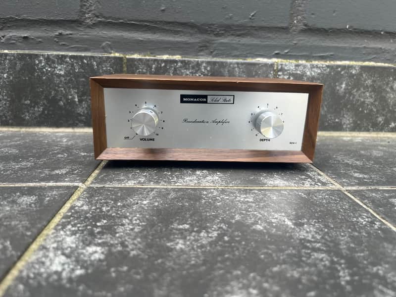 Monacor Rev-1 Solid State Reverberation Amplifier Spring | Reverb
