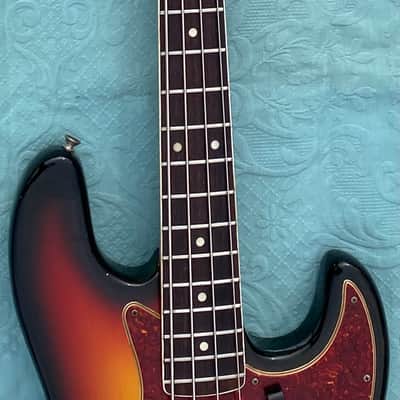 Fender Jazz Bass 1966 - Sunburst Dot/Binding - Super image 8