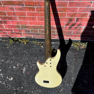 Curbow Retro Petite 5-String Fretless 1995 Greg's original USA made Pearl White Sparkle Petite 5 ! image 3