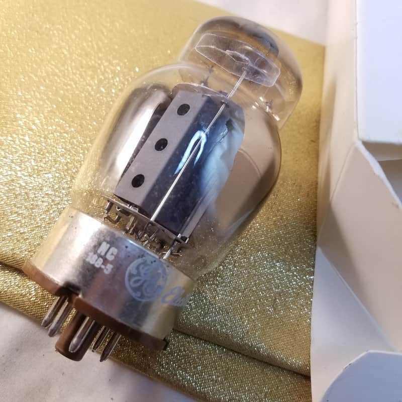 Tung-Sol GE 2% Tight-Matched Pair (2) 6550 Beam Power Pentode tNOS AT1000 TESTED Vacuum Tubes 3-hole, 3 getters, Coke Bottle premium 1961 - 1970 image 1