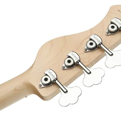 Sadowsky MetroLine 21-Fret Vintage J/J Bass-Swamp Ash Body-4 String-Nirvana Black Transparent Satin image 8