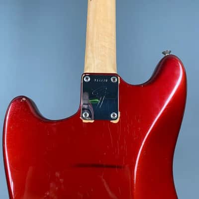 Fender 1971 Mustang Competition Candy Apple Red VINTAGE 1971 - candy apple red image 10