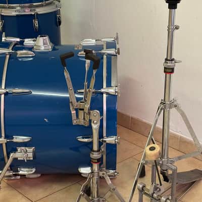 Yamaha 8000 tour custom Cobalt blue 22/12/13/16 snare and hardware image 4