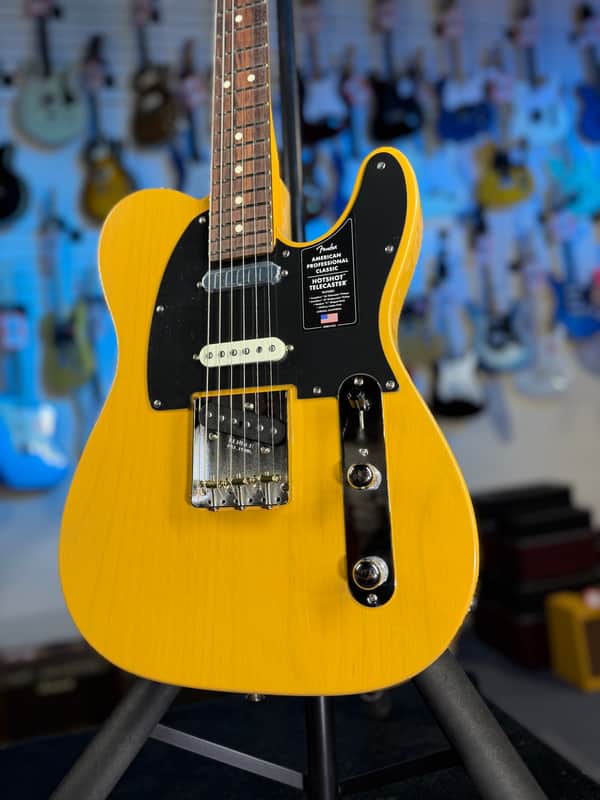 Fender American Professional Classic Hotshot Telecaster Electric Guitar - Butterscotch Blonde GET PLEK'D! 100 image 1