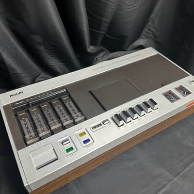 [EXTREMELY RARE] Vintage Philips N2408 Cassette Tape Deck with Original Speakers, Headphones and Optional “Ski Slope” Tape Loader image 4