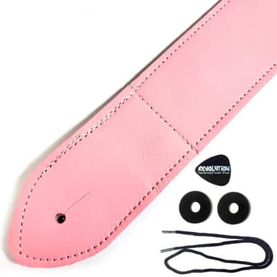Pink Leather Premium Leather Guitar Strap- Pink Leather Guitar Strap-100% Leather Guitar Strap- Acoustic, Electric Bass Guitars image 5