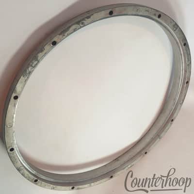 *Yamaha 14" Die-Cast 12-Lug Snare Drum Batter Rim/Hoop Marching Japan 1lb 15oz* image 2
