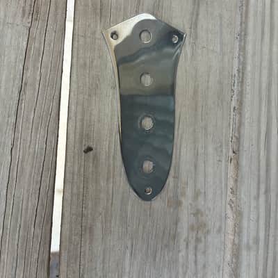 Fender Jazz bass control plate Lefty Left Handed 1999 - Chrome project image 2