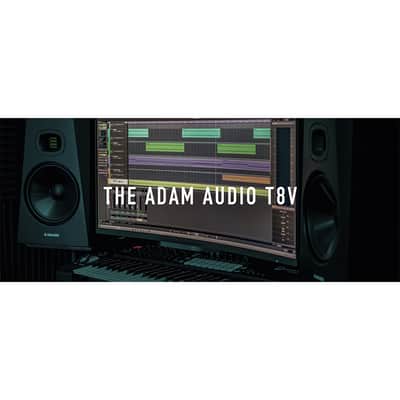 ADAM Audio T8V 8" Studio Monitor, Black (Pair) + Speaker Accessories Bundle image 7