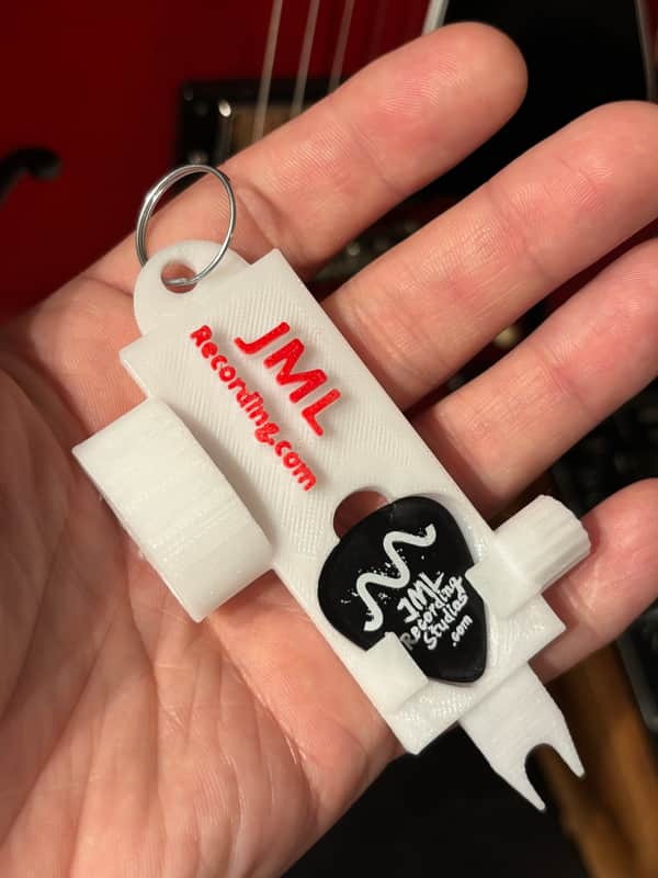 "The Luthier's Lifesaver" 4-in-1 Guitar Keychain Multi-tool image 1