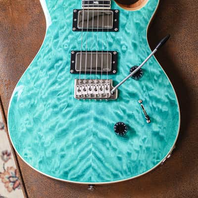 PRS SE Custom 24 Quilt | Turqoise image 7