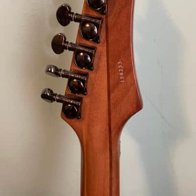 2010 Douglas Hadron 627 Baritone 27" Scale 6lb Shredder Floyd Rose Neck Through Super Thin 1 1/4" Body image 6