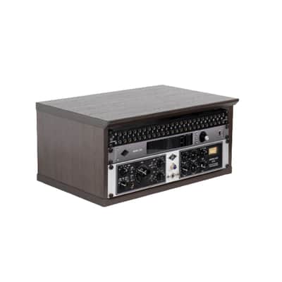 Gator Frameworks GFW-ELITERK-4U-BRN 4U Desktop Studio Rack Walnut Brown image 2