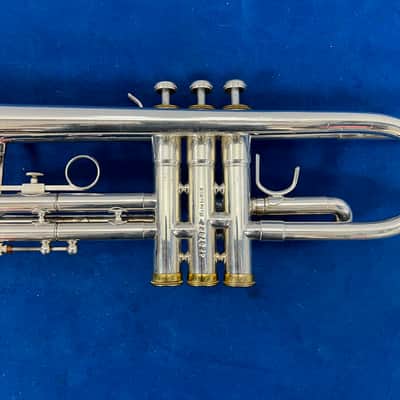 Used Conn USA 100B Bb Silver Trumpet with Conn 7C Mouthpiece & Original Case Just Serviced image 12