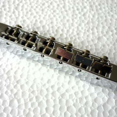 Rare vintage 1960's - 1970's Nickel Gibson ABR-1 wire Tune O Matic bridge, Pat Number 2.740.313 with foundry stamp. image 3