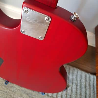 Epiphone Les Paul Special P-90 electric guitar in worn cherry image 10