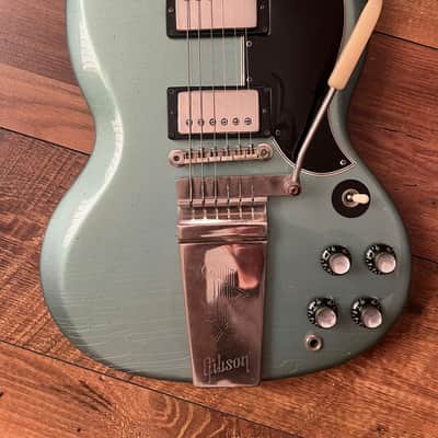 1964 Gibson SG Standard with Maestro Vibrola Pelham Blue image 8