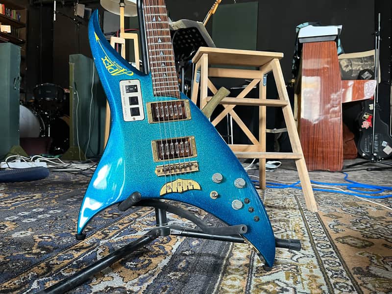 Ultra Rare Hand Crafted Vintage Japan Bizarre Apex Kamel Chenaouy Custom Shop 1983 Sparkle image 1