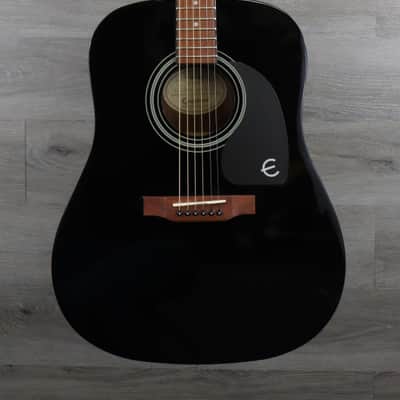 Epiphone Pro-1 Acoustic Guitar Ebony + Free Case Included image 1