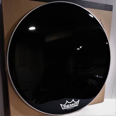 Remo Powermax Bass Drum Head PM-1428-MP / Ebony image 1