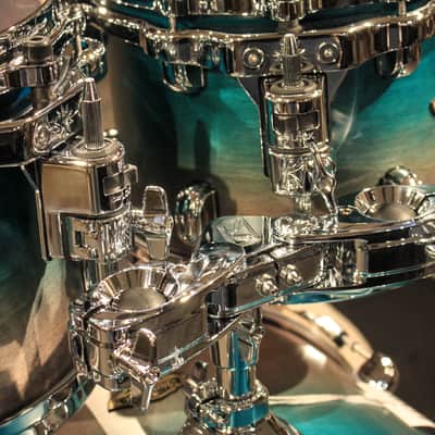 Tama Starclassic Walnut/Birch 5pcs Satin Sapphire Fade Drum set - Demo! image 8