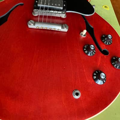 Gibson ES 335  Satin W/Upgrades Only 7.9 LBS. image 3