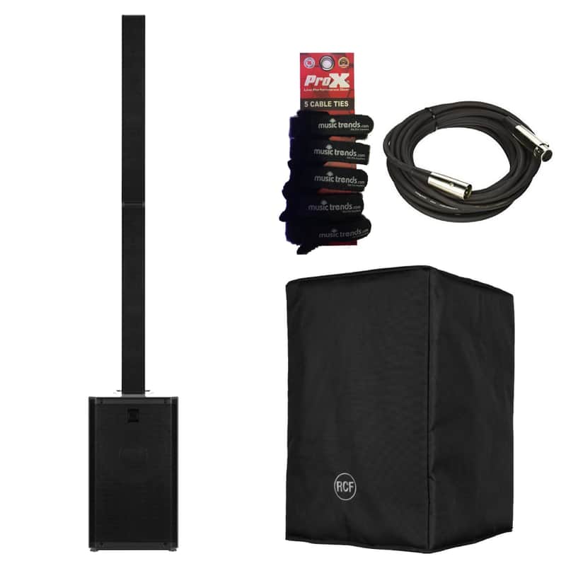 RCF EVOX J11 Active 3500w 12" Three-way Column Array + Cover + XLR image 1