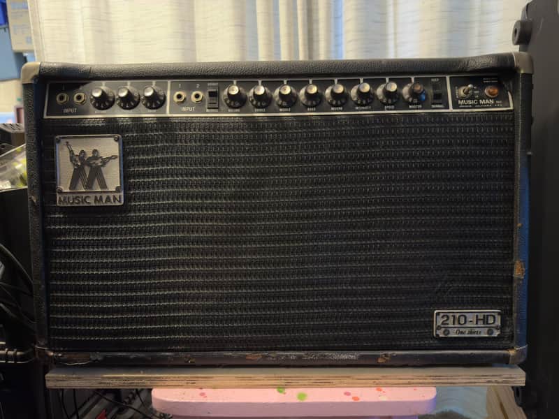Music Man 210-HD One Thirty 2-Channel 130-Watt 2x10" Guitar Combo 1974 - 1979 Black image 1