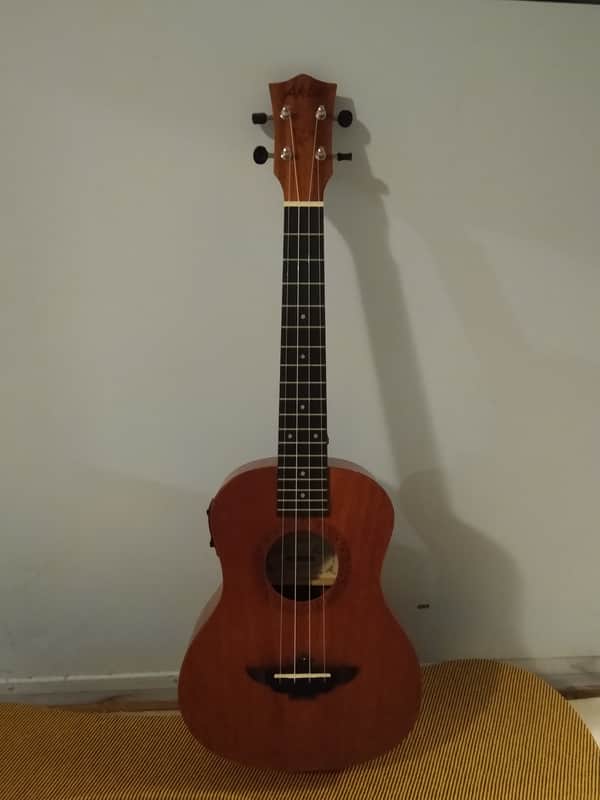Aklot AKET26 2020 - Natural Mahogany Acoustic-Electric Ukulele w/ Hard Case image 1