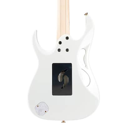 Ibanez PIA3761-SLW Steve Vai Signature 6-String Solid Body Electric Guitar with Rosewood Fretboard, Right-Handed, Stallion White image 5