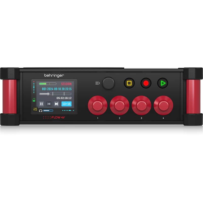 Behringer FLOW 4V 4-Input Digital Audio Mixer & Field Recorder for Video image 1