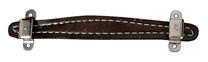 Fender Pure Vintage Stitched Leather Amplifier Handle, Brown, 2-Screw Mount image 1