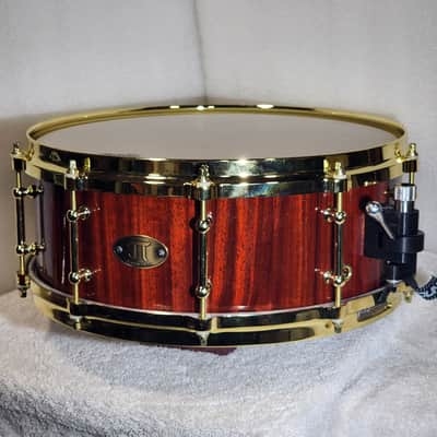 JT Custom Drums 14x5.5" Solid Padauk Stave Snare 2022 Natural image 3
