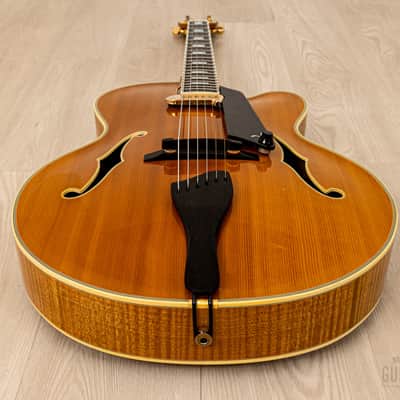 1991 Benedetto Manhattan Cutaway Archtop Electric Guitar Blonde, Near-Mint w/ DeArmond Rhythm Chief 1100, Case image 12