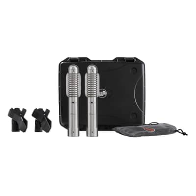 Warm Audio WA-FT Fen-tone Instrument Ribbon Microphone – Stereo Pair w/Heavy-Duty Flight Case, 2 Mic Clips, & 2 Protective Mic Socks image 1