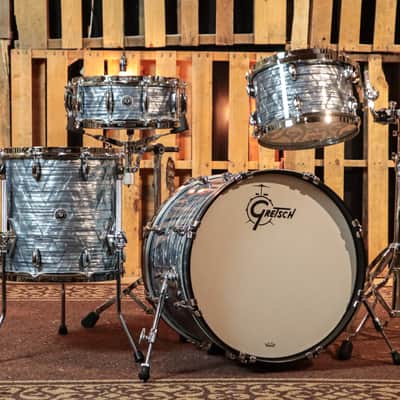 Gretsch Brooklyn Sky Blue Pearl Nitron Drum Set - 14x20, 8x12, 14x14, 5.5x14 image 1