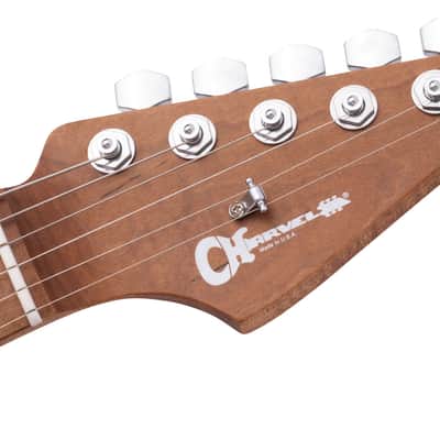 Charvel USA Select DK24 HSS 2PT CM Caramelized Maple Fingerboard Quicksilver image 4