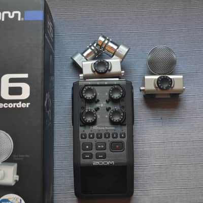Zoom H6 Handy Audio Recorder - Present - All Black