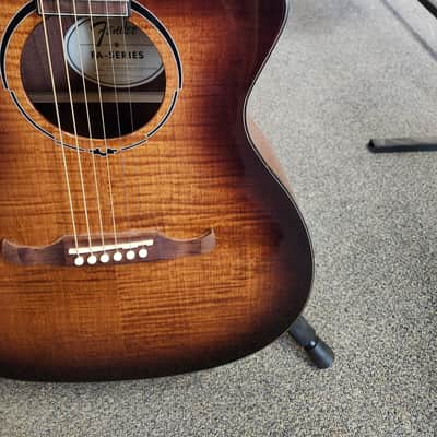 Used Fender FA-345CE Auditorium Acoustic-Electric Guitar - 3-Color Tea Burst image 3